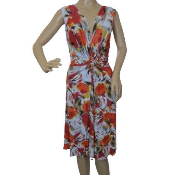 Nicole Benisti Cinched Waist Floral Dress - Picture 1 of 6